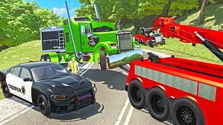 BIG RIG INTERSTATE ACCIDENT *Tow Trucks FS22* | Farming Simulator 22