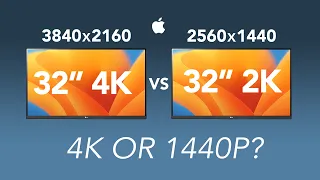 32” 4K vs 32" 1440p  - Which Is The Best For Mac?