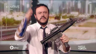 Crozza Salvini in diretta dal Qatar