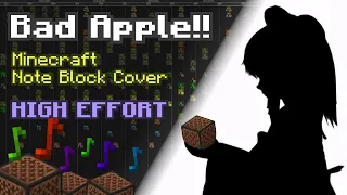 Bad Apple!! - HIGH EFFORT Minecraft Note Block Cover