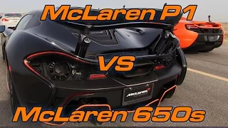 McLaren P1 vs McLaren 650S