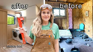 ULTIMATE DIY DREAM ROOM MAKEOVER! (laundry room, murphy bed, workout area)