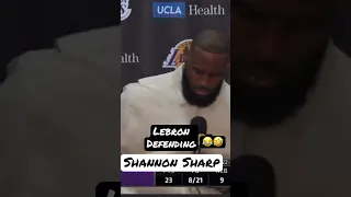 Lebron James got Shannon Sharp’s back on whatever 🫡 #lebronjames #shannonsharpe #lakers #nosmoke