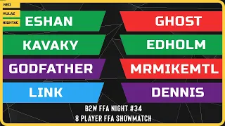 WC3 - B2W FFA Night #34 - 8 Player FFA Showmatch