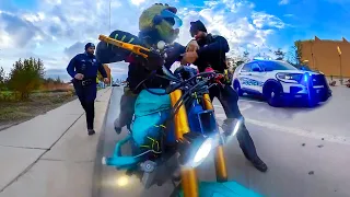 ANGRY & COOL COPS vs BIKERS  | POLICE vs MOTORCYCLE 2023