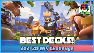 TOP 3 BEST CHAMPIONS DECK for 20 WIN CHALLENGE 2021 - CLASH ROYALE