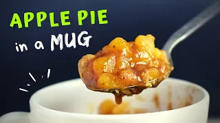 Apple Pie in a Mug (HEALTHY and UNDER 5 MINUTES!)