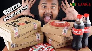 pizza hut birizza Butter Chicken Spicy Chicken Meat Lovers lava cake | sri lankan food | chama