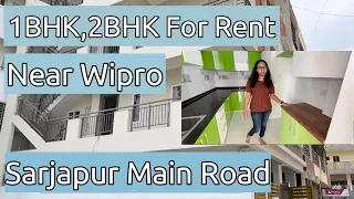 Brand New 1BHK 2BHK for Rent in Bangalore|Near Wipro |Sarjapur Main Road|House for Rent in Banaglore