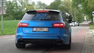 730HP Audi RS6 Performance C7 w/ Akrapovic Exhaust - Launch, Brutal Accelerations!