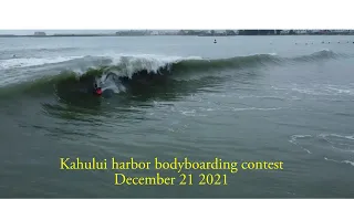Kahului Harbor Bodyboarding contest December 2021 (dji drone shots)