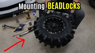 HOW to: MOUNT Bead Lock ATV UTV SxS Wheels | 28" System 3 XM310 Mud Tires SB-5 Rims