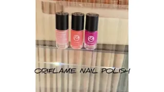 Oriflame Oncolour Nail Polish  Swatches!! #oriflame products