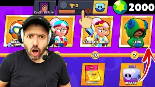 A CAUSE DE VOUS j'ai ACHETÉ 2'000 GEMMES sur un COMPTE 0 TR et DEVINEZ... (brawl stars pack opening)