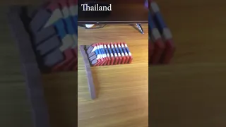 Flag of Thailand in dominoes