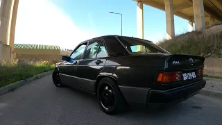 Mercedes 190E 1.8 POV Drive - Exaust Sound