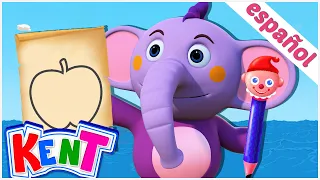 Kent el Elefante | Aprende las frutas con Kent el Elefante y su lápiz mágico - Aprendizaje Infantil