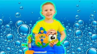 Мыльные Пузыри для детей и Даник - Видео для детей Носики Курносики / Soap bubbles for children