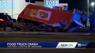 Driver suspected of OWI crashes into food truck with the owner inside