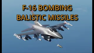 F-16C bombing (with JDAM) ballistic missile carriers with SAM cover | DCS |