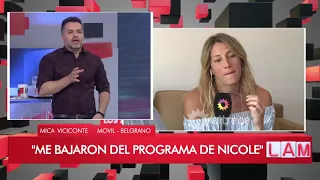 Mica Viciconte fue convocada para visitar el programa de Nicole Neumann, pero... ¡la bajaron!