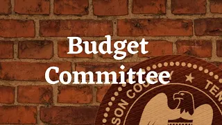 Wilson County Budget Committee - May 21, 2024