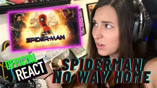 SPIDER-MAN NO WAY HOME TEASER TRAILER - REACTION!! ** (Marvel Studios' Official) **