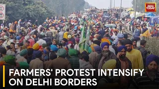 Farmers' Protest Day 2: Farmers Remain Undeterred Amid Standoff