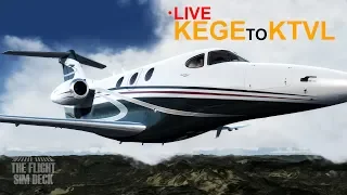 LIVE Stream! KEGE to KTEX to KTVL | Carenado 390 Premier 1A