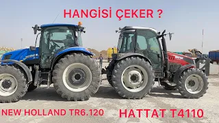 İZLEYEN ŞAŞIRIR ! 110 HP HATTAT 120 HP NEW HOLLAND TRAKTÖR ÇEKİŞMESİ