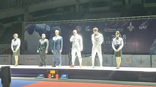 Quarter final men epee 2018