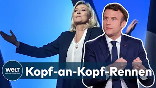 MACRON UNTER DRUCK: Rechtspopulistin Le Pen holt bei Wahl-Umfragen gewaltig auf | WELT Thema