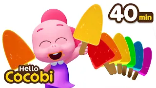 Learn Colors with Popsicles🌈and More Color Videos For Kids | Hello Cocobi