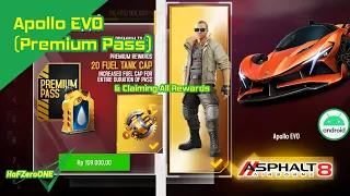 Buying a Apollo EVO Season Pass & Claiming All Rewards | Asphalt 8: Airborne