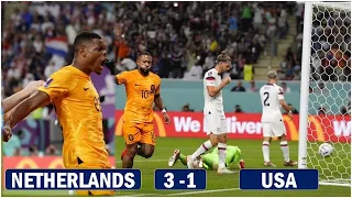 USA Knocked Out !!! Netherlands 3 - 1 USA | Match Reaction And Highlights !!! World Cup 2022 Qatar