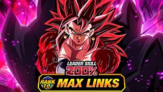 HE IS BROKEN!!!!!!!!!!! LEVEL 10 LINKS 100% LB SSJ4 VEGITO! (DBZ: Dokkan Battle)