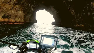 JET SKI FISHING in the BAY OF ISLANDS (PART 1)  - HOLE IN THE ROCK natural wonder of New Zealand