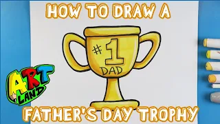 How to Draw FATHER'S DAY TROPHY!!!