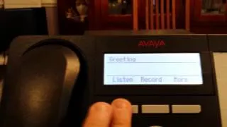 Avaya IP office record your greeting using visual voicemail