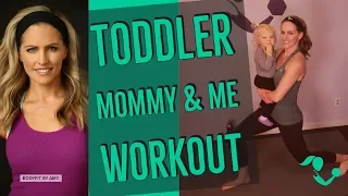 12 Minute Mommy and Me Toddler/Older Baby Workout--No Equipment Exercises to do with Baby