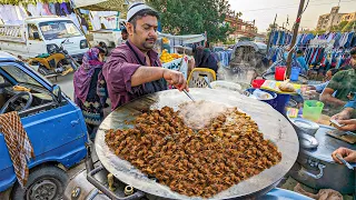HUGE TAWA FRY KALEJI MAKING | STREET STYLE PESHAWARI MASALA KALEJI RECIPE | Street Food Pakistan!