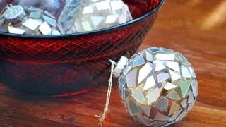 DIY: Make Christmas Ornaments from Broken CDs