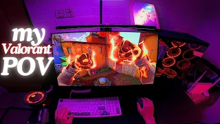 chill valorant pov night 🌙 on my gaming pc Ft. relaxing lofi music 🎧