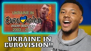 AMERICAN REACTS To Ukraine in Eurovision Song Contest 2003-2022