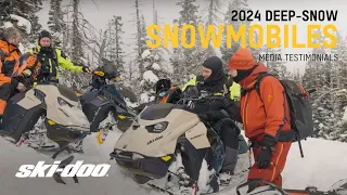 2024 Deep-Snow Lineup Media Testimonials | Ski-Doo