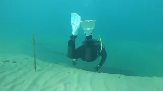 The Sink hole in lake Michigan