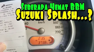 Pengukuran Konsumsi BBM Suzuki Splash Yang Tak Terawat