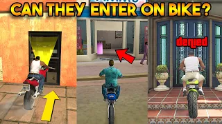 WILL GTA CHARACTERS ENTER INSIDE BUILDING? (GTA 5, GTA 4, GTA SAN, GTA VC, GTA 3)