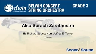 Also Sprach Zarathustra arr. Jeffrey E. Turner - Score & Sound