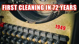 First Cleaning In 72 Years - Italian Typewriter